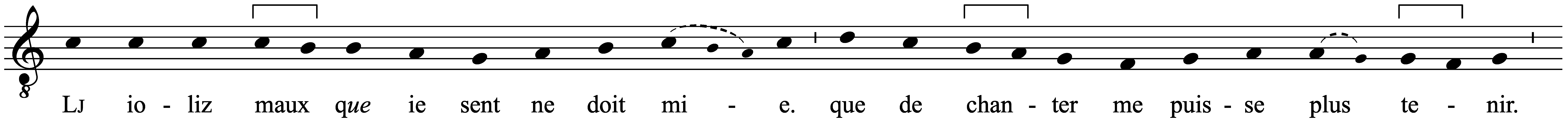 Work musical notation